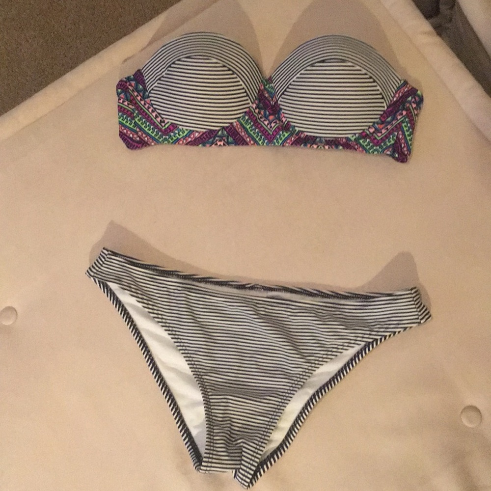 Striped Bikini Set